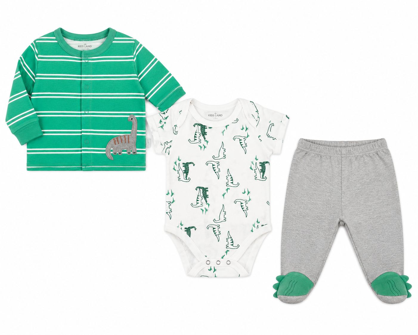 Conjunto 3 piezas dino Kids Land