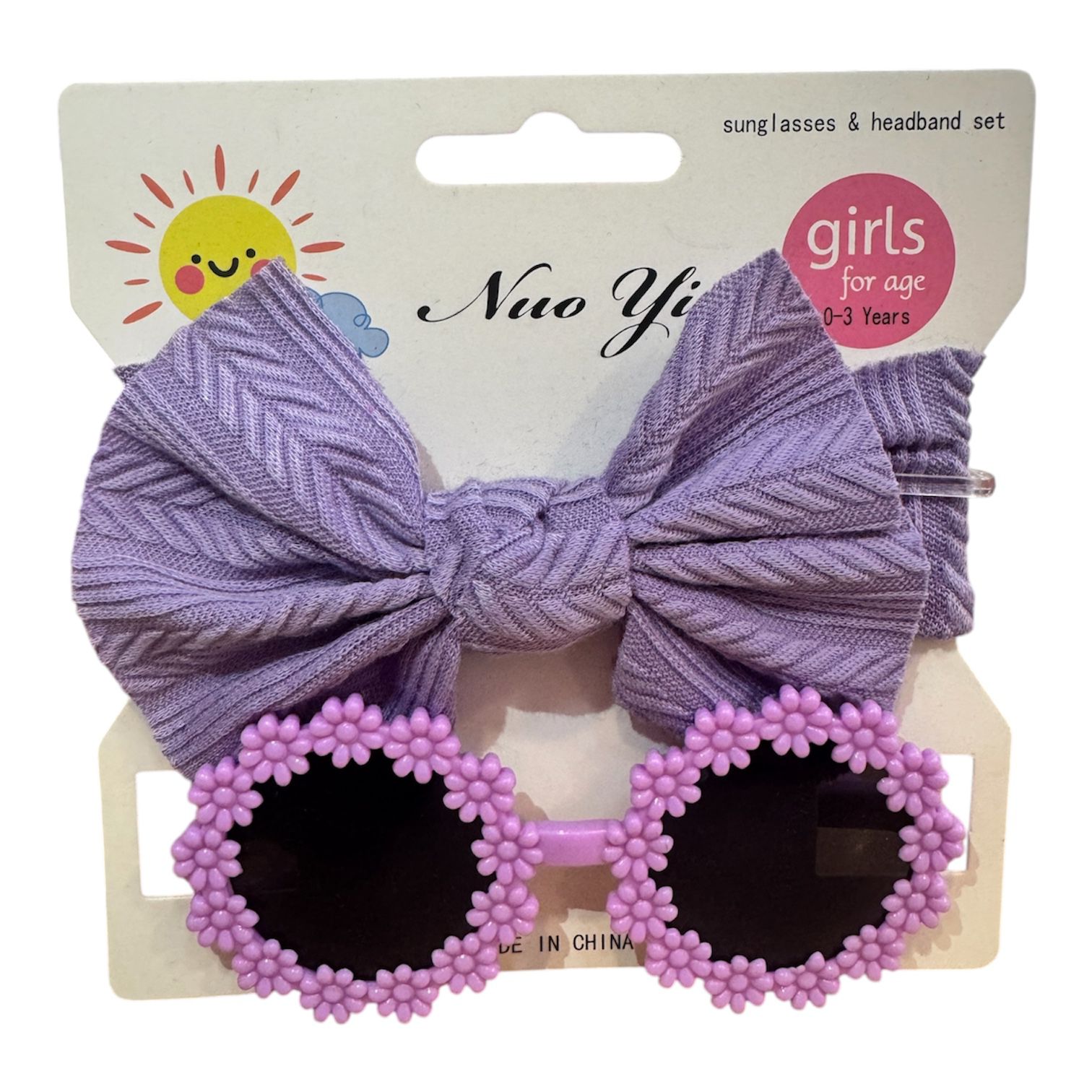 Vincha de bebé y gafas de sol Cutie Baby