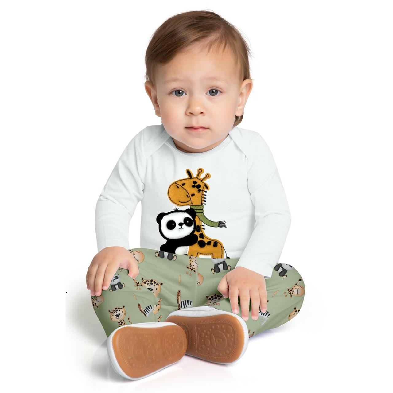 Prenda para bebé panda y jirafa (kyly)