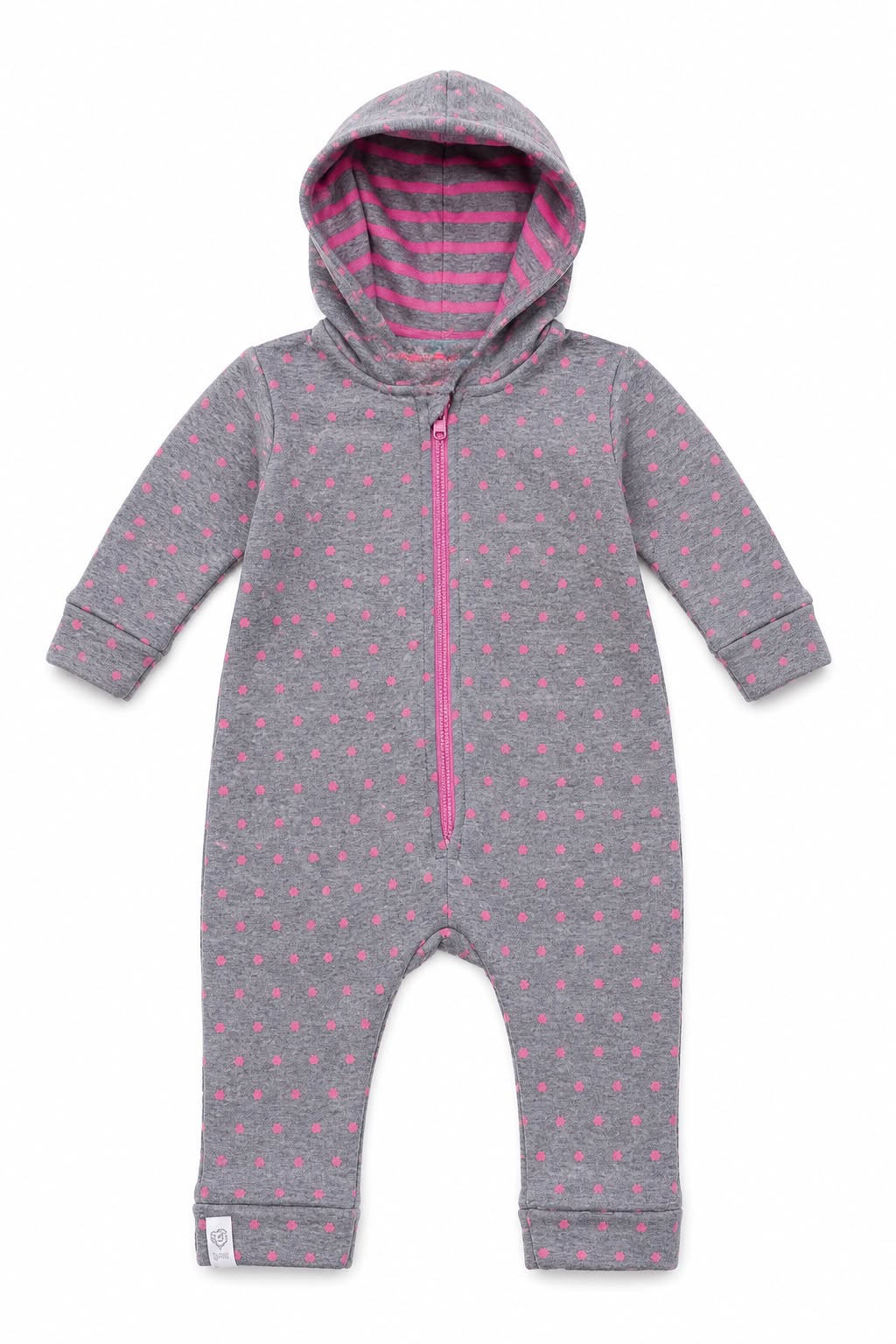 Pijama entera gris corazones Fakini