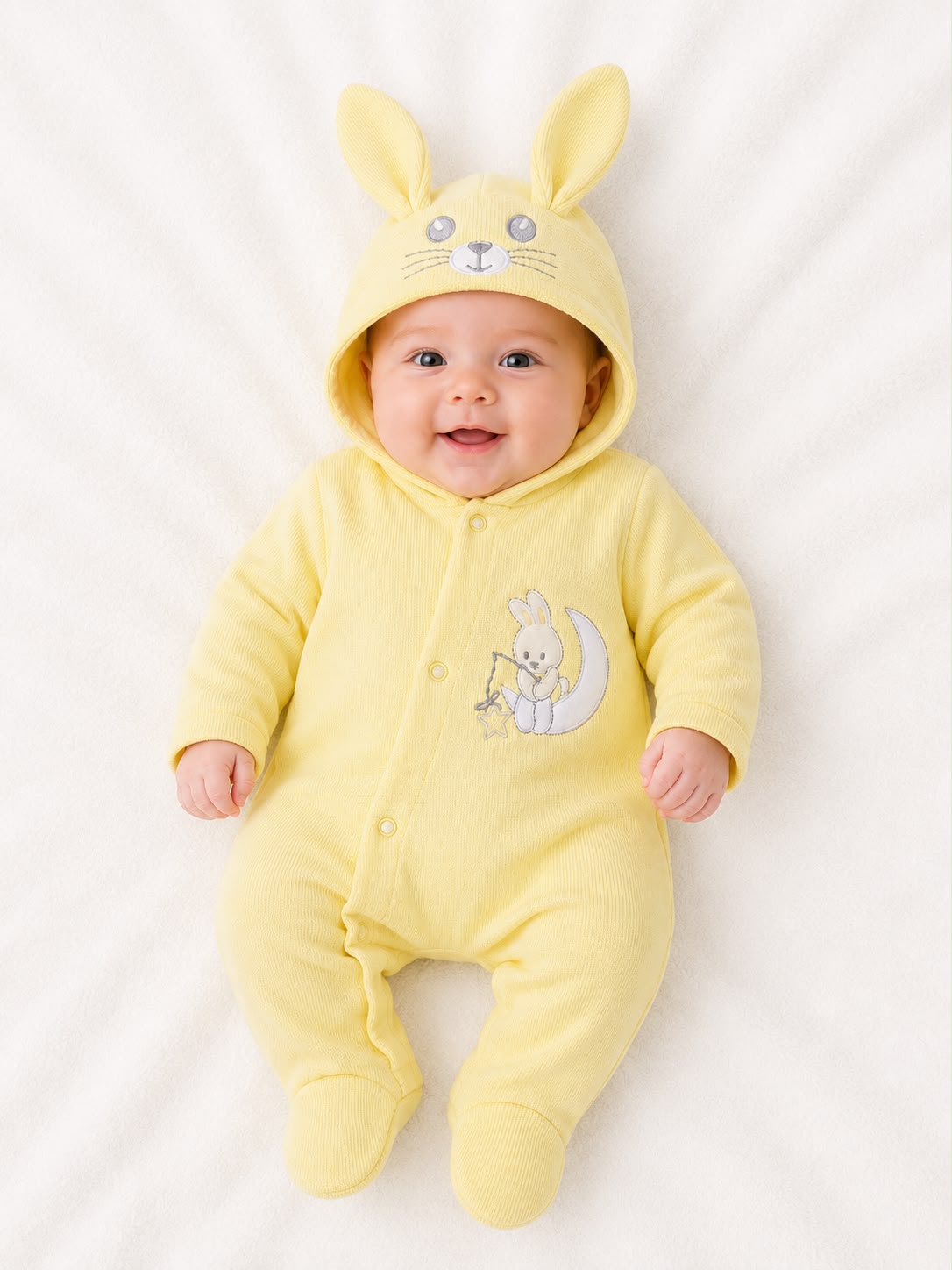 Pijama entera amarilla con gorro Vennys